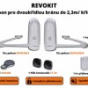 REVOKIT pro dvoukřídlou bránu do 2,3 m/křídlo, 1x REVO2024, 1x REVO2024S, 2x SUB44R, 1x CT-202 24, 1 pár FT-32, RX4Y (integrovaný)